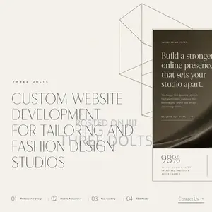 Custom Website Development for Tailoring and Fashion Design Studios