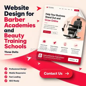 Website Design for Barber Academies and Beauty Training Schools
