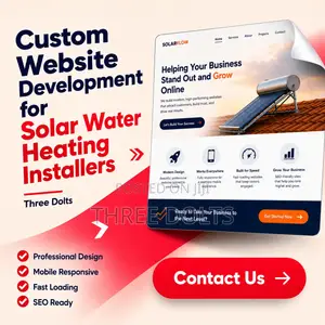 Custom Website Development for Solar Water Heating Installers