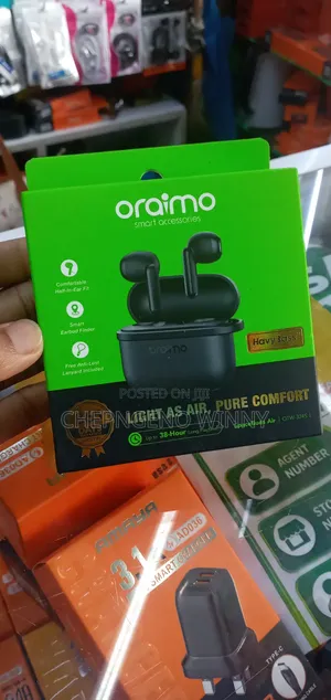 Oraimo Ear Buds Upto 38hours Long Play Time