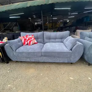 Grey 3-Seater Butterfly Sofa: Free Delivery