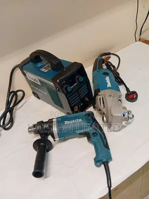 Makita 3-in-1 : Welder 500, 9-Inch Grinder, Electric Impact Drill