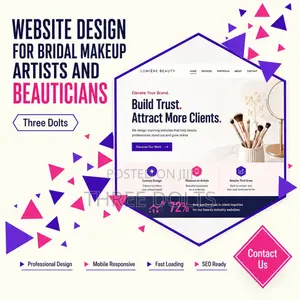 Website Design for Bridal Makeup Artists and Beauticians