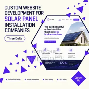 Custom Website Development for Solar Panel Installation Companies