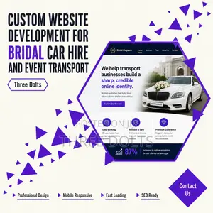 Custom Website Development for Bridal Car Hire and Event Transport