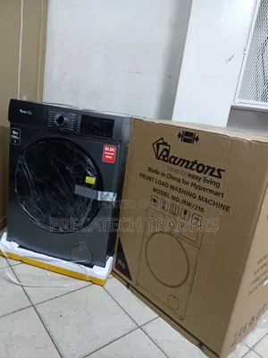 Ramtons 8KG Automatic Front Load Washer – Dark Grey