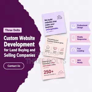 Custom Website Development for Land Buying and Selling Companies