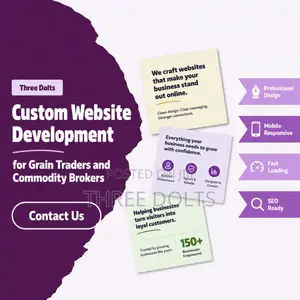 Custom Website Development for Grain Traders and Commodity Brokers