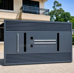 Modern Geometric Steel Sliding Gate - Custom Made | Premium Security