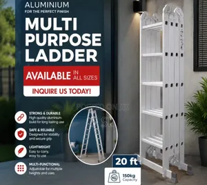 20ft Aluminium Multipurpose Ladder Kenya | Heavy-Duty Ladder