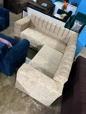 Beige 5-Seater Corner Sofa + Free Delivery