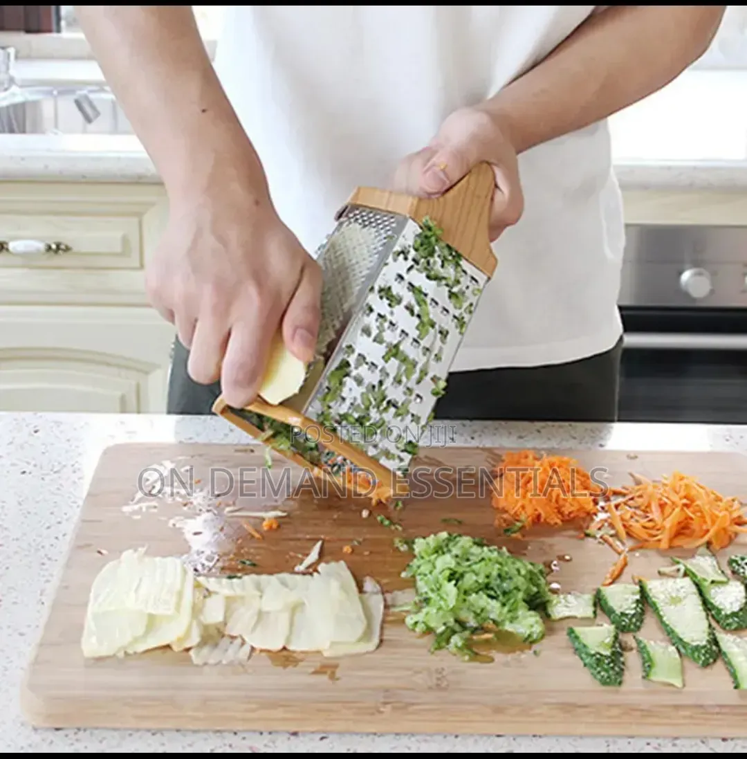 Bamboo Multi Function Six Sided Vegetables Cutter Grater