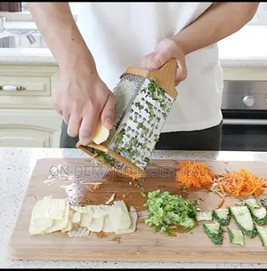 Bamboo Multi Function Six Sided Vegetables Cutter Grater