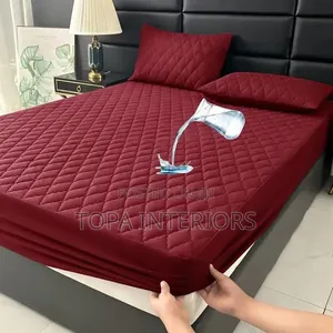 Burgundy Quilted Waterproof Mattress Protector Covers