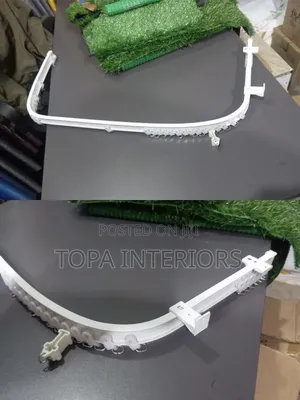 White Durable Modern Ceiling Curtain Rail Track
