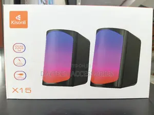 Kisonli X15 Pair of Compact Plug-and-Play Multimedia Speakers.