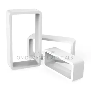 3Pcs Plastic Wood Floating Shelves