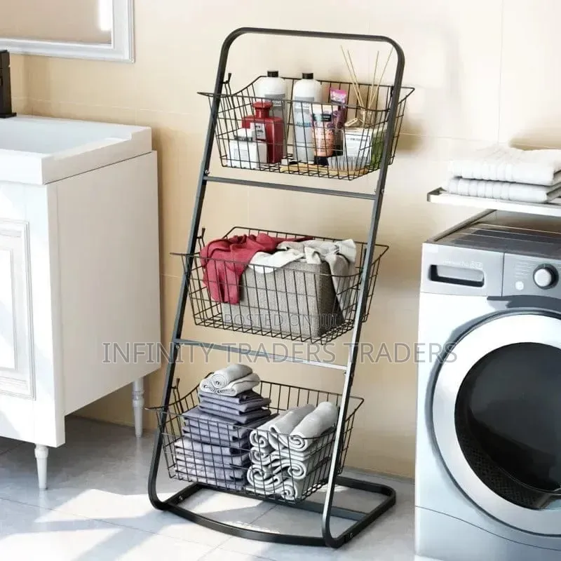 Metallic Mesh 3 LAYER STORAGE RACK