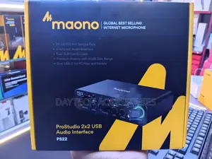 Maono PS22 Audio Interface Soundcard for Recording - Black