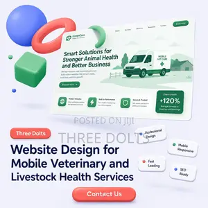 Website Design for Mobile Veterinary and Livestock Health Services