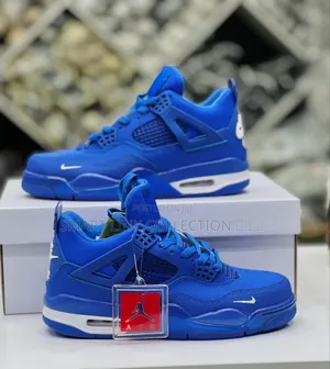 New in  
Jordan 4
 Bike Blue