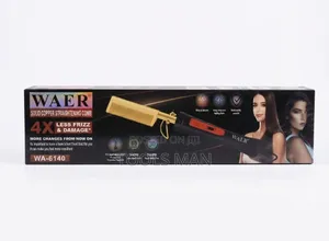 WAER Professional Solid Copper Electric Hair Straightening Comb.