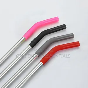 Stainless Steel Straw With Silicone Tips