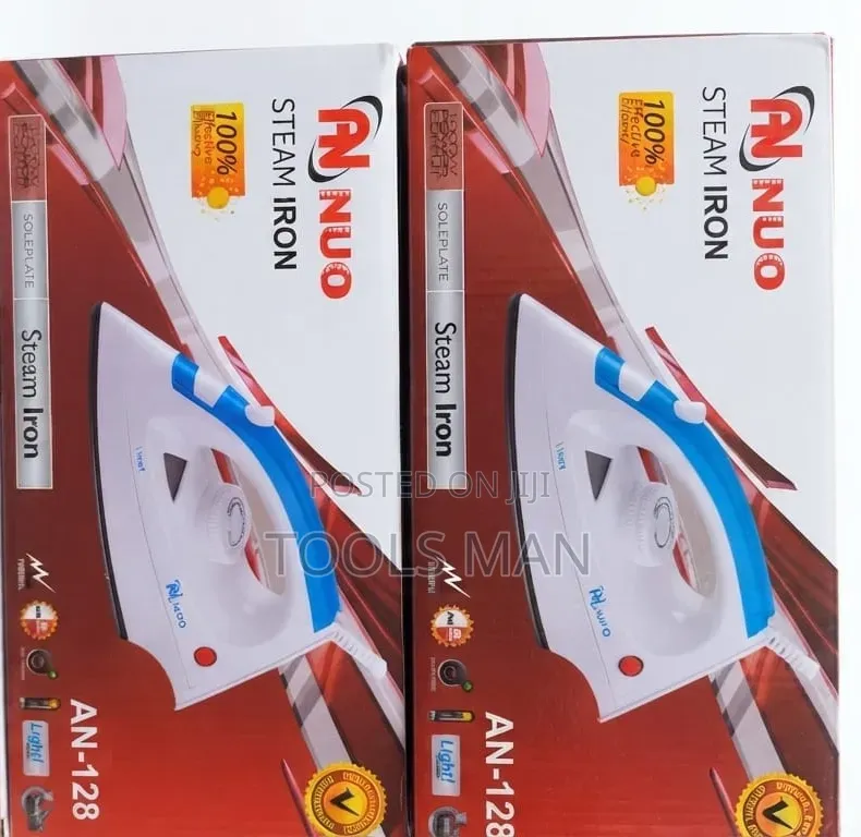 ANNUO AN-128 Non-Stick Steam Iron - 1000W Powerful Ironing.