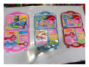Doctor Set Kit Accessible in Blue and Pink and Red Ideal for Age 3+