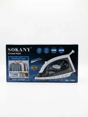 Sokany 1400W Steam Iron With Non-Stick Soleplate - SK-11064.