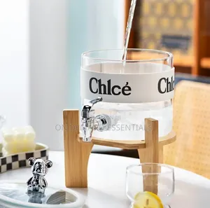 Luxurious Nordic Borosilicate Glass Drinks Dispenser