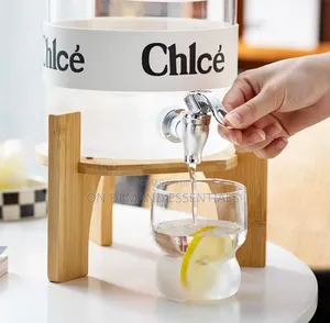 Luxurious Nordic Borosilicate Glass Drinks Dispenser