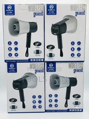 Edellu DV-685 Solar Powered Wireless Megaphone With Flashlight.