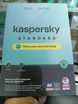 Kaspersky Standard Antivirus 5 Devices 1 Year Protection.