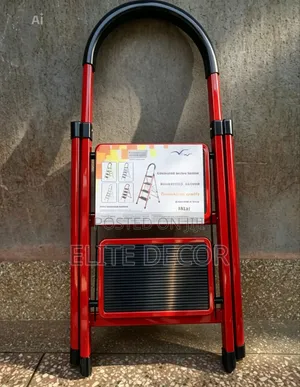 2-Step Foldable Steel Climbing Ladder – Heavy Duty