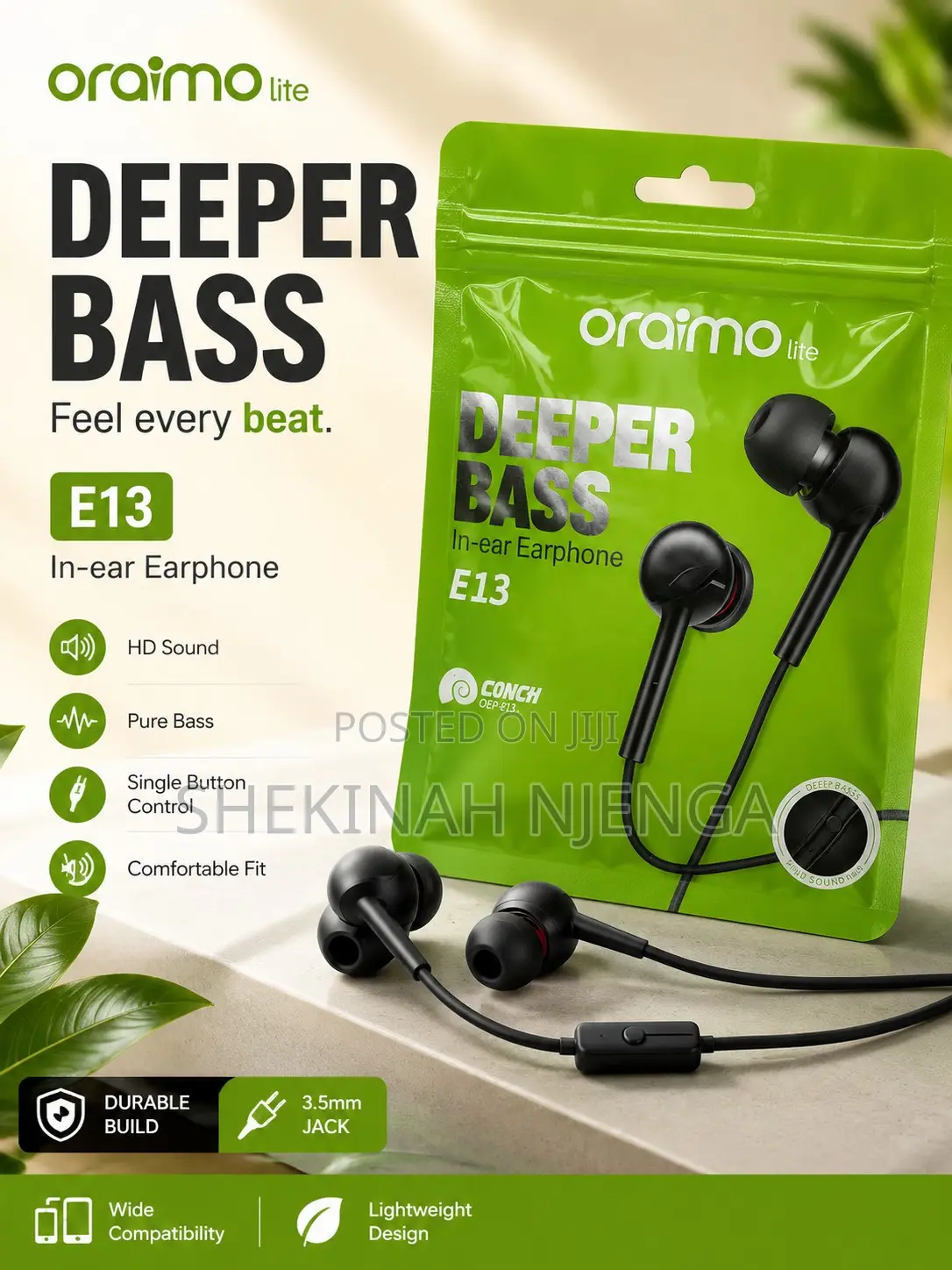 Oraimo Lite in-Ear Earphones