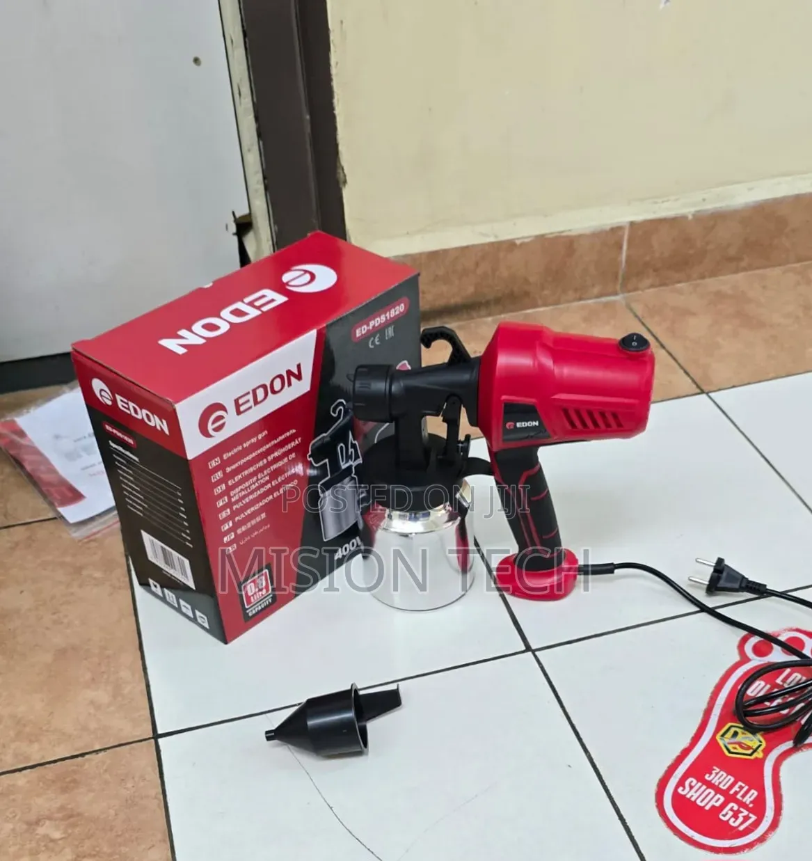 Edon 400w Electric Spraygun 
Metallic Cap
 