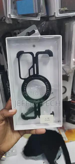 Samsung Galaxy S24 Ultra Black OATSBASF Z-Shape Minimalist Metal Case