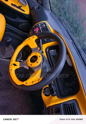 Momo Yellow Complete Sporty Aesthetic Upgrade Steering Wheel