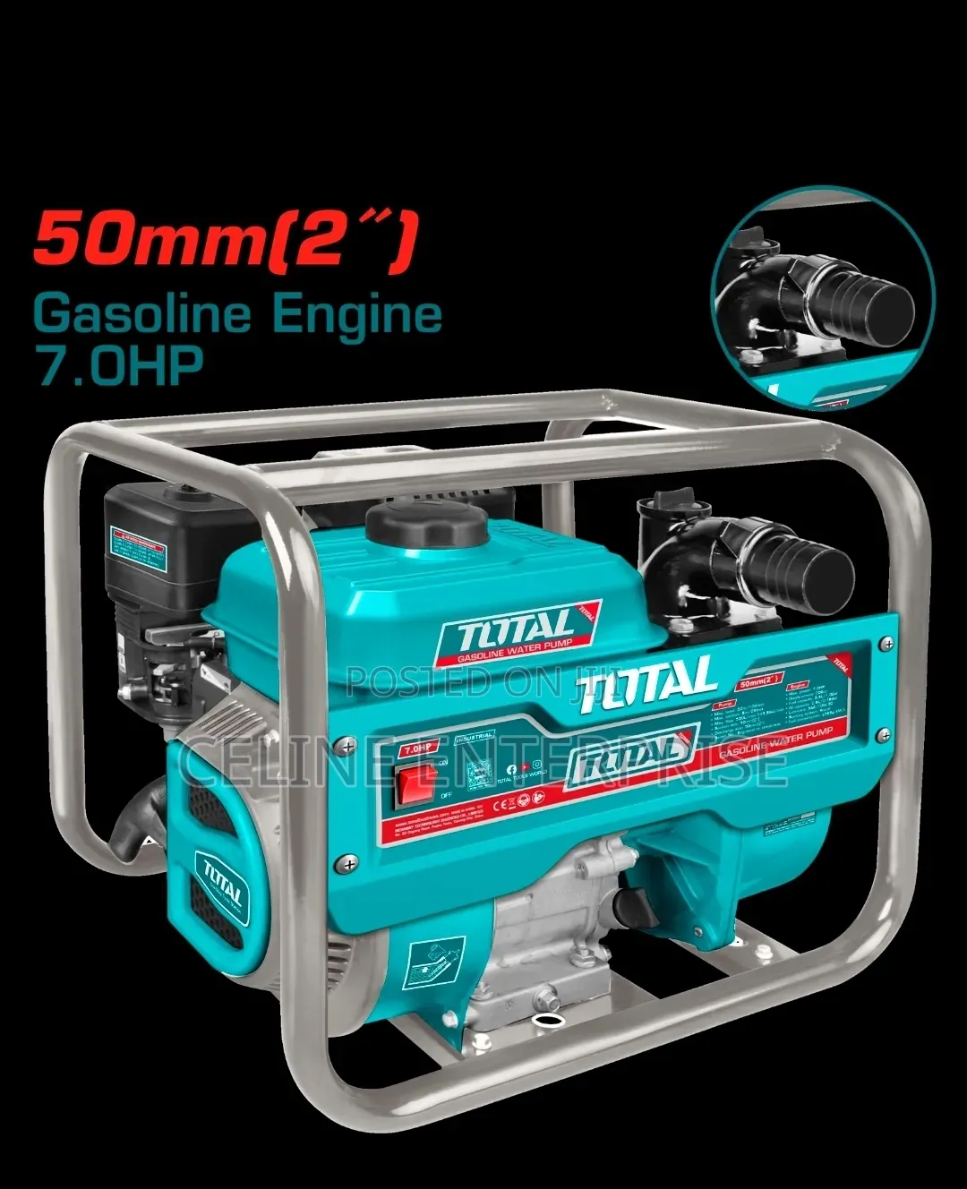 Total 2” Gasoline Water Pump