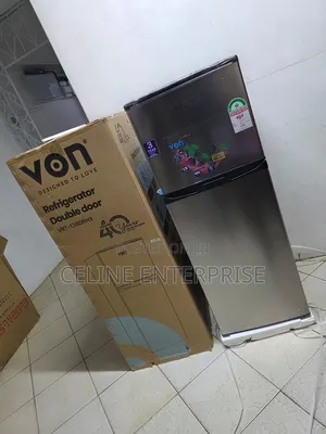 Von 138L Compact Double Door Fridge