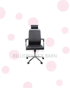 Black Quilted Executive Chair Headrest | Daily Office Comfort