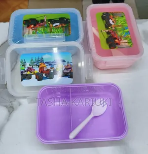 2 Compartment Lunch Box With Spoon