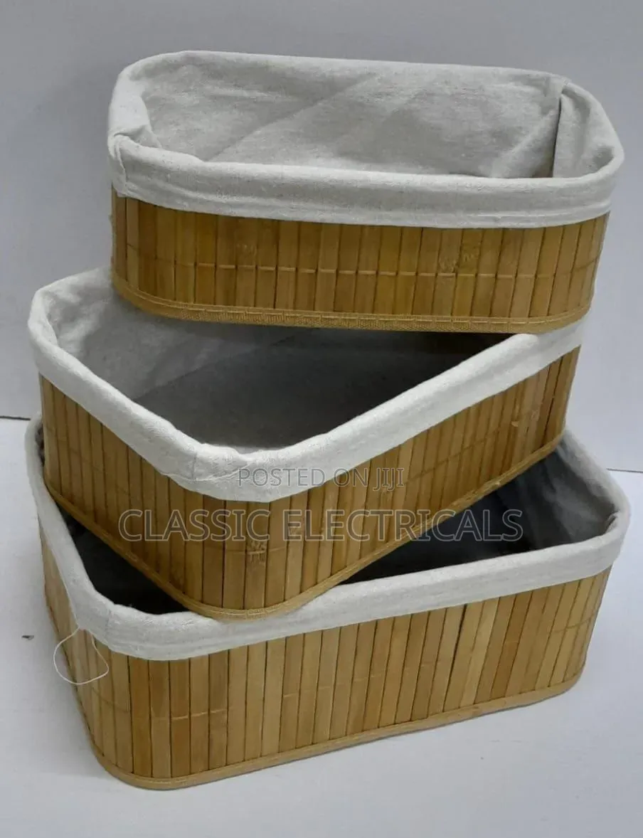 3 in 1 Wooven Ratan Srorage