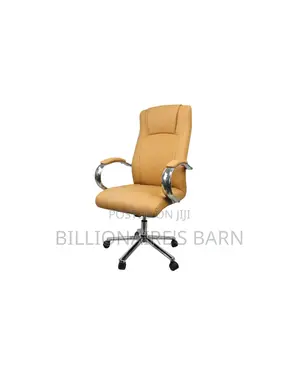 Practical Orange Quilted Executive Office Chair | Daily Office Comfort