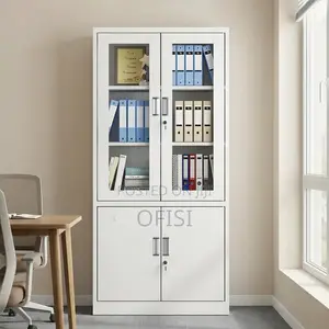 Office Cabinet; Modern Steel Storage Cabinet With Shelves