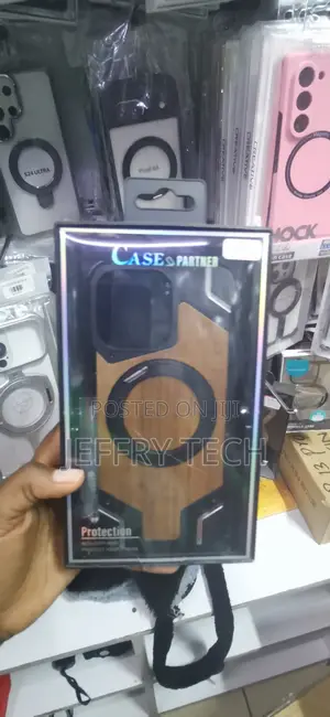 iPhone 14 Pro Max Sleek Natural Walnut Wood Texture Backplate Case