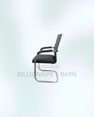 Practical Black Padded Cantilever Visitor Chair | Home Office Use