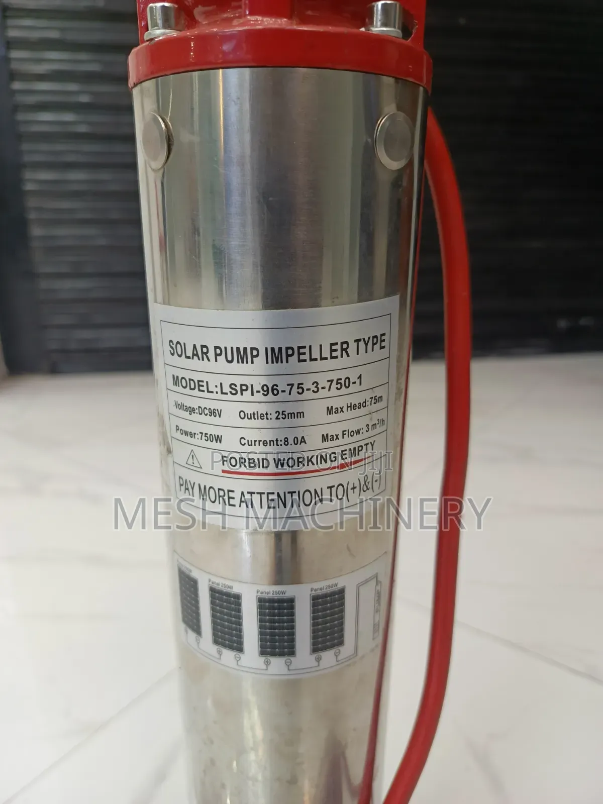 DC Brushless Submersible Solar Water Pump Impeller Type