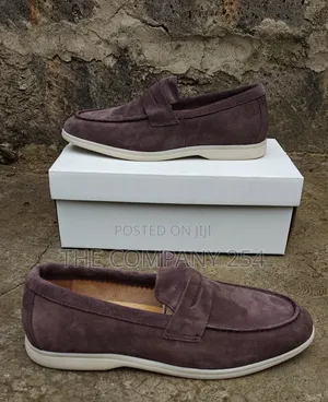 Quality Casual Leather Sued Designer Men Slip on Loafer Shoes